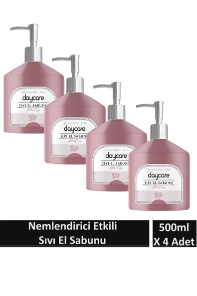 Daycare Nemlendirici etkili sıvı sabun lotus çiçeği kokulu 500 ML x 4 Adet ürün görseli 1