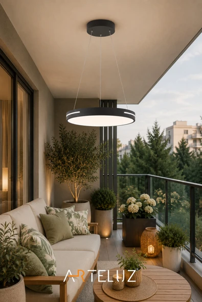 ARTELUZ YUVARLAK MODEL MODERN SARKIT AVİZE (50 CM) - Resim 2
