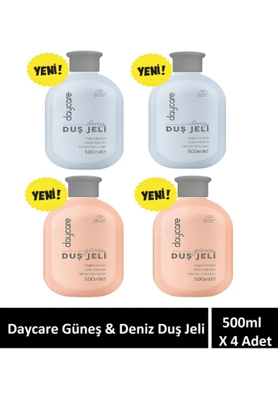 Daycare Nemlendirici etkili yoğun kıvamlı duş jeli güneş ve deniz 500 ml X 4 Adet ürün görseli 1