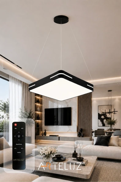 ARTELUZ KARE MODEL MODERN SARKIT AVİZE (50X50 CM) ürün görseli 1