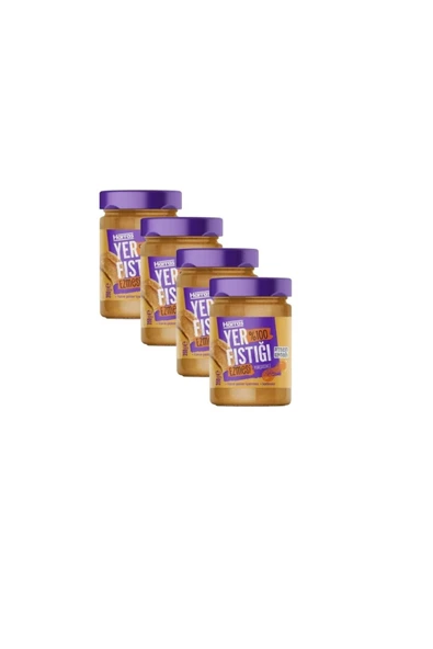 Harras Katkısız Yer Fıstığı Ezmesi %100 fıstık ilave şeker içermeyen 4 Adet X 350gr ürün görseli 1