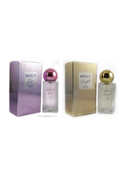Mercy Rose kadın parfüm 50 ml +Night kadın parfüm 2 li ürün görseli 1