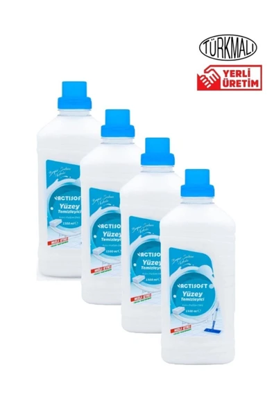actisoft Yüzey Temizleyici Beyaz Sabun Kokulu Beyaz Sabun 1500 Mlx 4 Adet ürün görseli 1