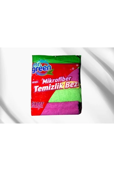 Mr Green Mr. Green Temizlik Bezi Mr.green Mikrofiber Temizlik Bezi ( 5 Adet) ürün görseli 1