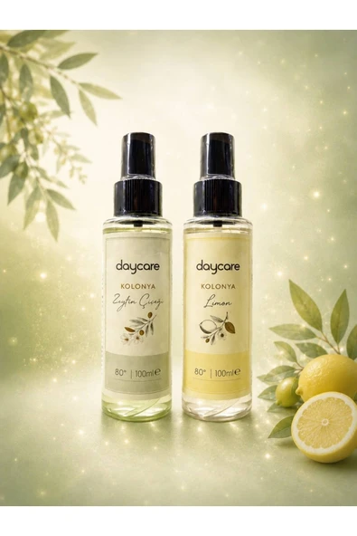 Daycare Kolonya Seti Limon & Zeytin Çiçeği 80° 100 ml Sprey (2’li Set) ürün görseli 1