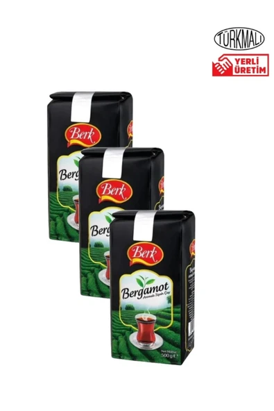 Berk BERGAMOT AROMALI ÇAY 500 GR X3 ADET (1,5 KG ) ürün görseli 1