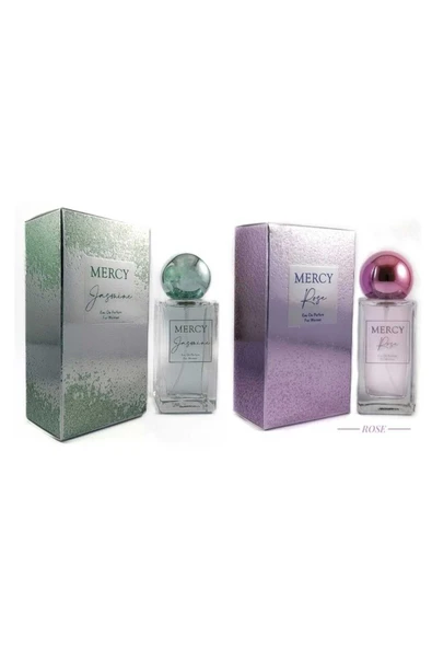 Mercy Rose kadın parfüm 50 ml +Jasmine kadın parfüm 2 li ürün görseli 1