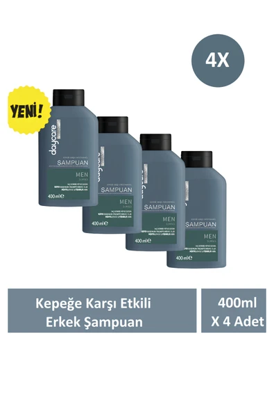 Daycare Kepeğe Karşı Etkili Mentollü Erkek Şampuanı 400ml X 4 Adet ürün görseli 1