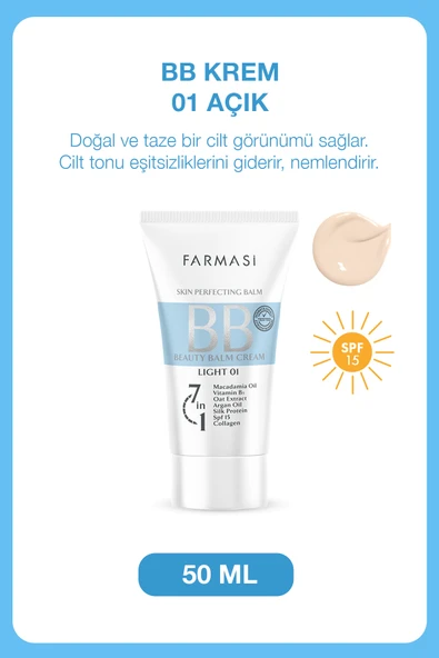 BB KREM AÇIK 01 50 G - Resim 2