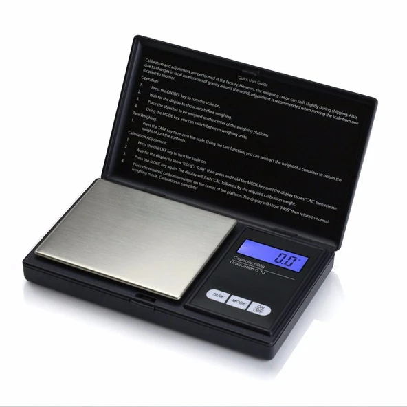 Dijital Hassas Cep Terazisi (LCD Ekranlı, 300Gr Kapasiteli, 0.01gr Hassasiyet) ürün görseli 1