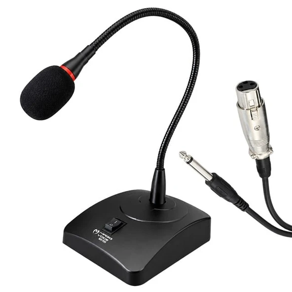 Magicvoice MV-H05 Kablolu Kürsü Mikrofonu Spiral Akrobat Gövde ürün görseli 1