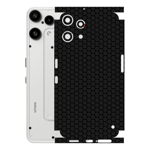 Nothing Phone 3A Lite ile Uyumlu Bumper Serisi Premium Kaplama 360  Siyah ürün görseli 1