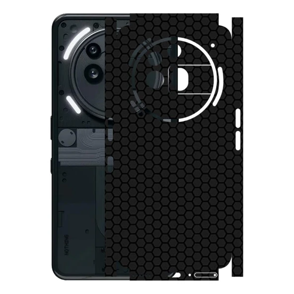 Nothing Phone 3A Pro ile Uyumlu Bumper Serisi Premium Kaplama 360  Siyah ürün görseli 1