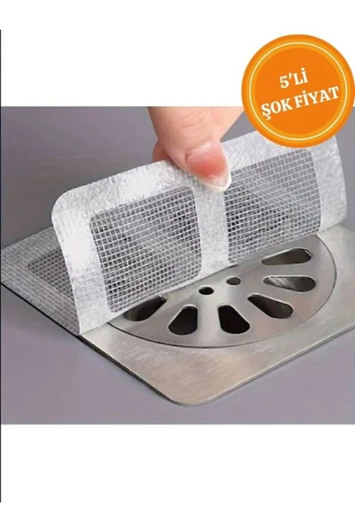 HETicaret 5 Adet Gider Kapatıcı Pislik Tutucu Kendinden Yapışkanlı Gider Kapağı ürün görseli 1