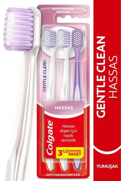Colgate Gentle Clean 2+1 Diş Fırçası ürün görseli 1