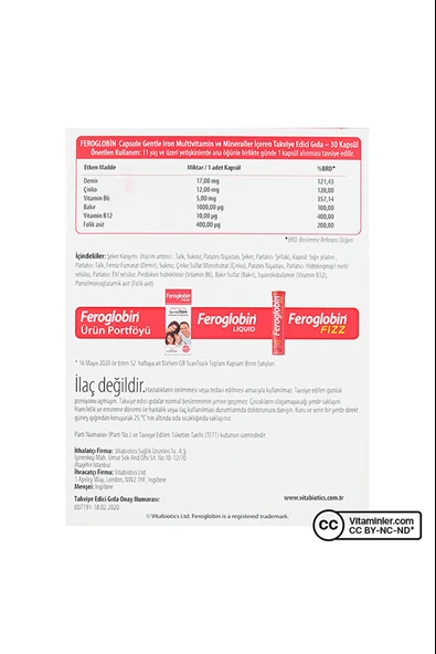Feroglobin 30 Kapsül - Resim 2