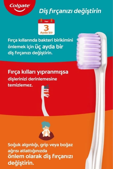 Colgate Gentle Clean 2+1 Diş Fırçası - Resim 6