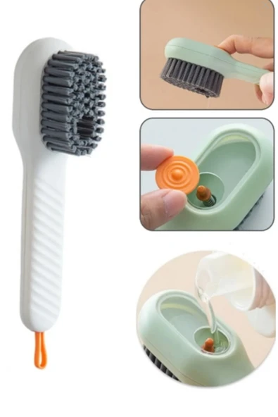 BORA HOME Hazneli Bulaşık Yıkama Fırçası Pratik Çok Amaçlı Lavabo Temizleme Mutfak Tezgah Fırçası ürün görseli 1