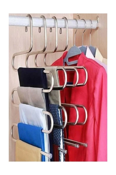 HETicaret 12 Adet 5 Katlı Pantolon Askısı ürün görseli 1