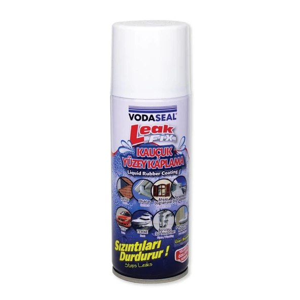 VodaSeal LeakFix Kauçuk Kaplama Sızdırmazlık Spreyi 200 ml. - Beyaz ürün görseli 1