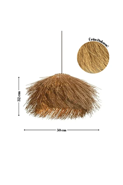 Mosso BALİ Şık Bohem Bambu Avize - Resim 3