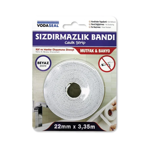Vodaseal Su Geçirmez Sızdırmazlık Bandı Beyaz - 22 mm x 3.35 m. ürün görseli 1