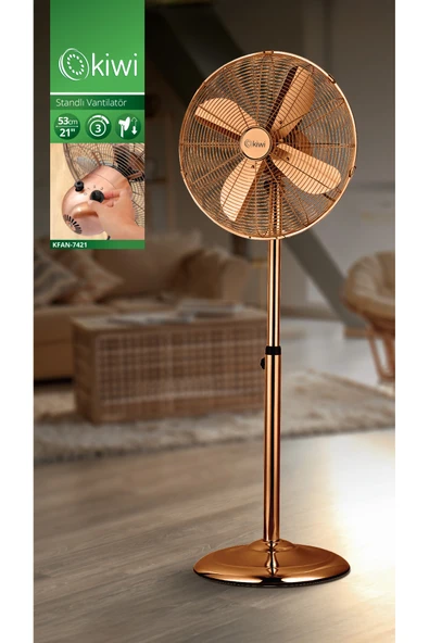 METAL AYAKLI VANTILATOR 7421 KIWI - Resim 2