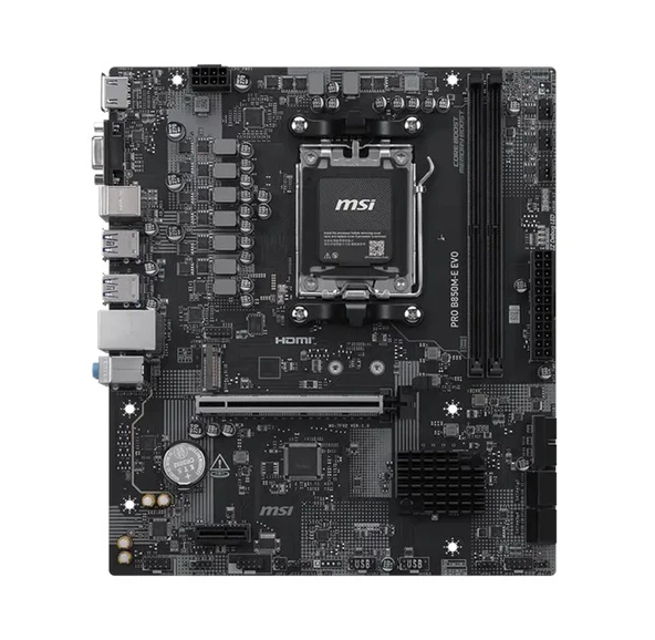 MSI PRO B850M-E EVO AM5 Ryzen D5 HDMI - Resim 2