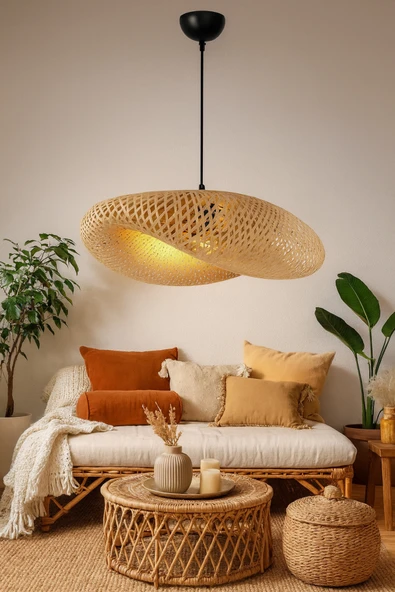 Mosso MADERA Bambu Sarkıt Avize – 40 cm ürün görseli 1