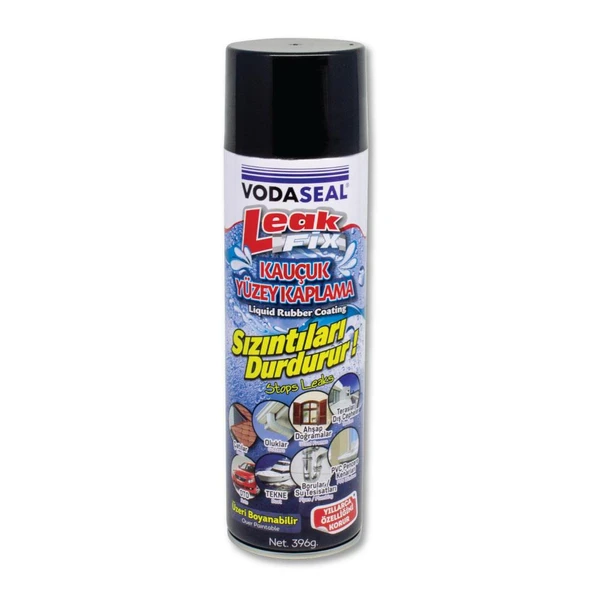 VodaSeal LeakFix Kauçuk Kaplama Sızdırmazlık Spreyi 500 ml. - Siyah ürün görseli 1