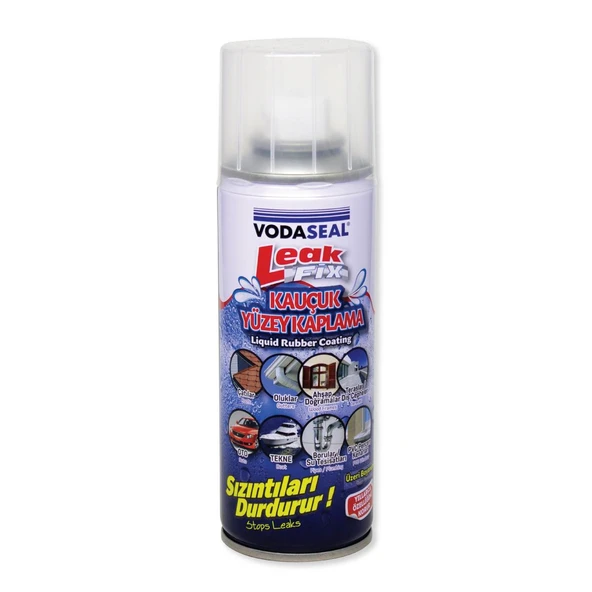 VodaSeal LeakFix Kauçuk Kaplama Sızdırmazlık Spreyi 200 ml. - Şeffaf ürün görseli 1