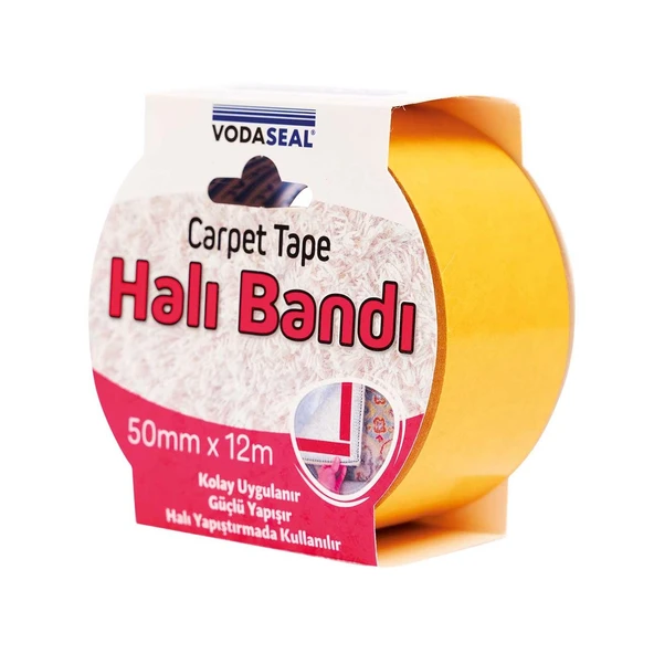 VodaSeal Halı Montaj Yapıştırma Bandı Beyaz 50 mm x 12 mt. ürün görseli 1