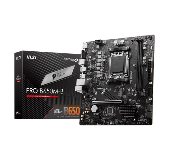 MSI Pro B650M-B DDR5 AM5 Vga Hdmi ürün görseli 1