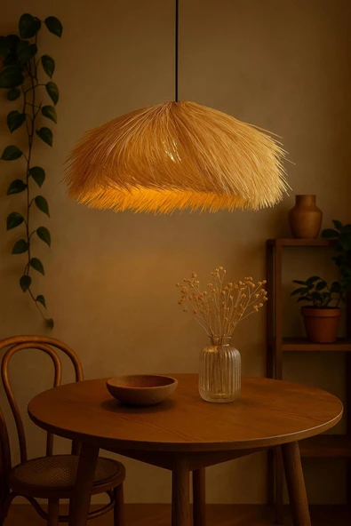 Mosso BALİ Şık Bohem Bambu Avize - Resim 2