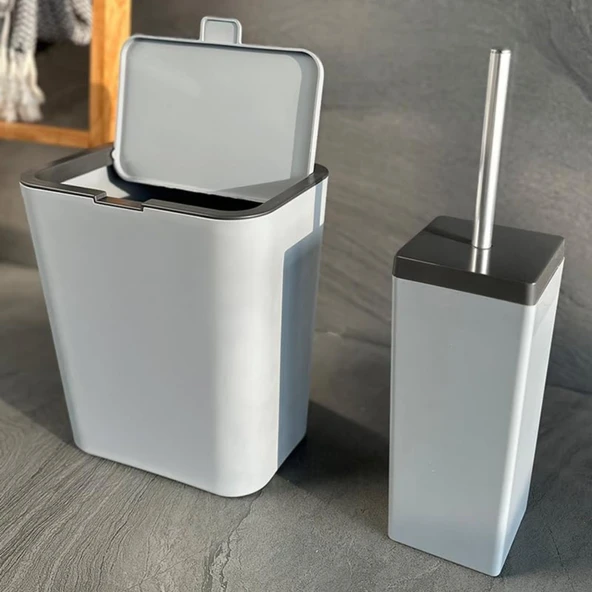 FLIP 2LI BANYO SETI-GRI - Resim 2