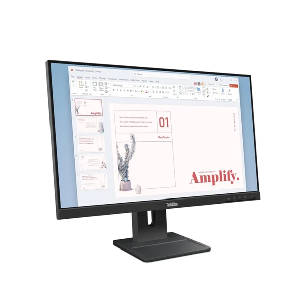 23.8 LENOVO E24-40 THINKVISION 64BAMAT1TK FHD 6MS 100HZ HDMI+DP+VGA WLED MONITOR ürün görseli 1