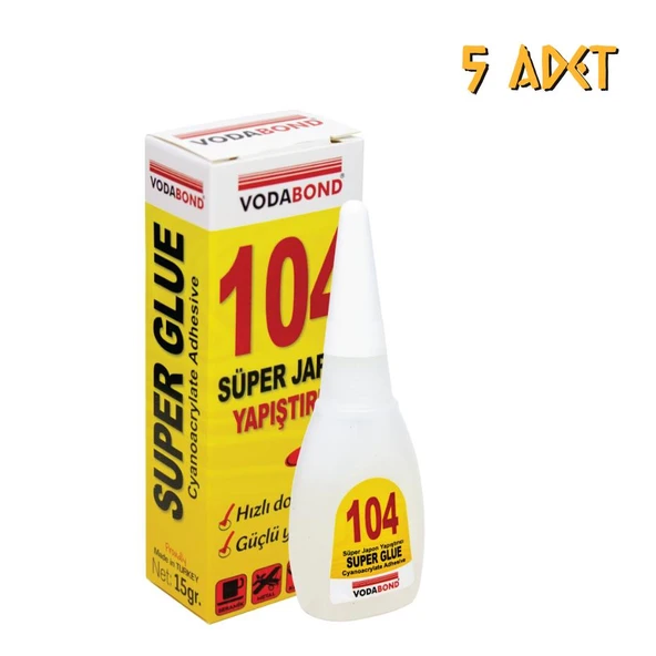 VodaBond Süper Japon Yapıştırıcı Şeffaf - 15 gr. - 5 Adet ürün görseli 1