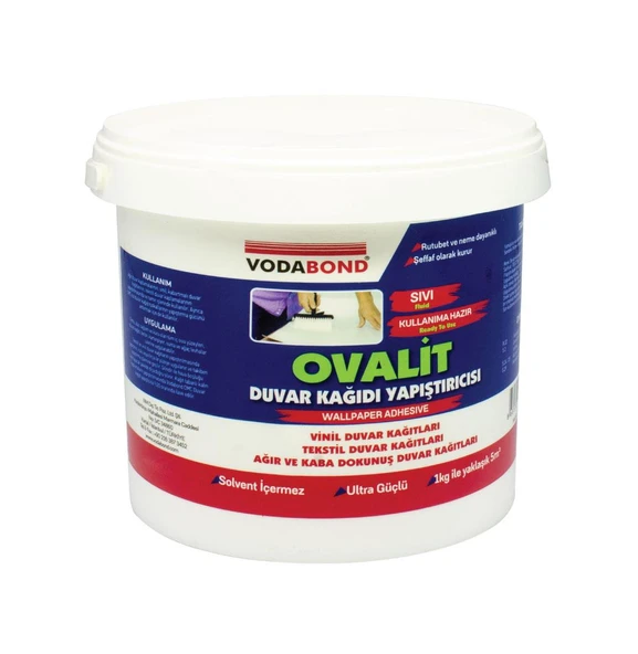 VodaBond Ovalit Hazır Duvar Kağıdı Yapıştırıcısı Sıvı - 3 kg. ürün görseli 1