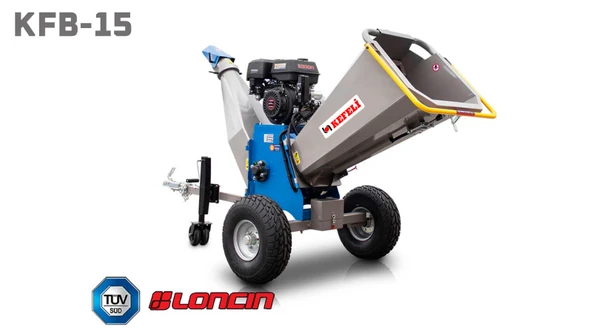 Kefeli KB15 Benzinli Dal Öğütme Parçalama Makinası Çekilir Tip ürün görseli 1