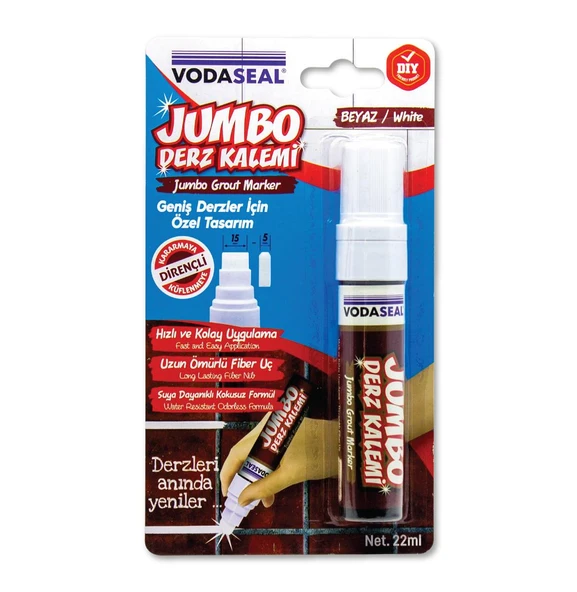 VodaSeal Derz Kalemi Jumbo 5-15 mm. - 22 ml. - Beyaz ürün görseli 1