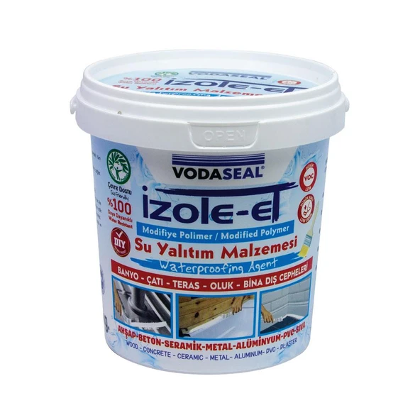 VodaSeal İzole-Et Modifiye Polimer Su Yalıtım Malzemesi 1 Kg - Beyaz ürün görseli 1