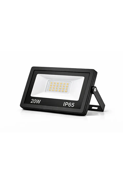 INTERLED 20W Slim LED Projektör Gün Işığı 3000K IP65 Dış Mekan Bahçe Aydınlatma ürün görseli 1