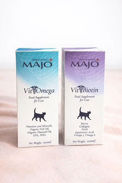 KEDİ BİOTİN + OMEGA TAKVİYESİ 100 ML* 2 Lİ SET ürün görseli 1