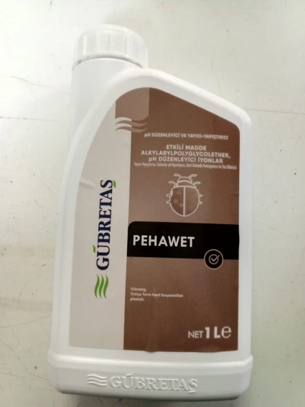 Gübretaş PEHAWET 1 Litre - pH Düzenleyici, Yayıcı ve Yapıştırıcı ürün görseli 1