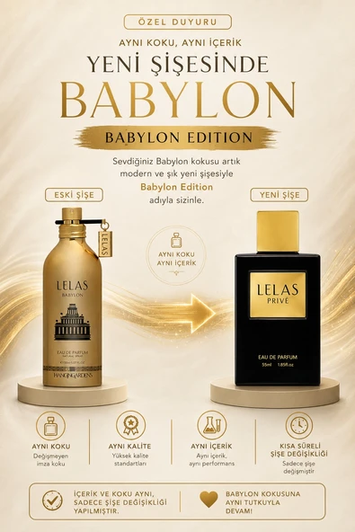 Lelas Babylon Edition Unisex Parfüm EDP 55 ML – Çiçeksi Meyveli Gurme Kalıcı Koku- 1677 ürün görseli 1