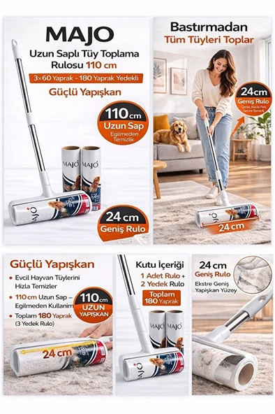 Xxl Tüy Toplayıcı Rulo Ve 2 Yedek Rulo ürün görseli 1