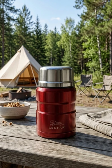 Cooker Leopar 500 ml Kaşıklı Yemek Termosu YK1829 ürün görseli 1