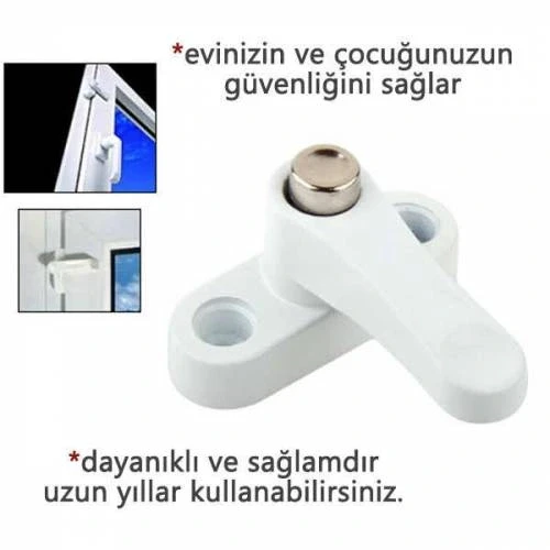 Pvc Kapı Pencere Emniyet Kilidi -  Düğmeli Pimapen Kilidi - Çelik ürün görseli 1