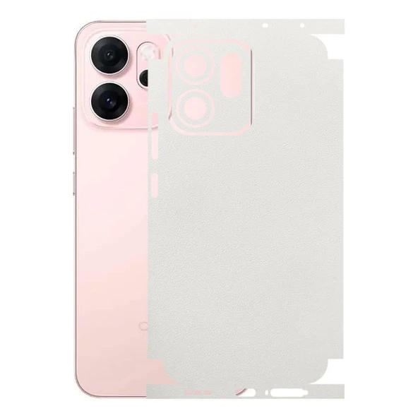 Oppo Reno 14F 5G ile Uyumlu Bumper Serisi Premium Kaplama 360  Beyaz ürün görseli 1