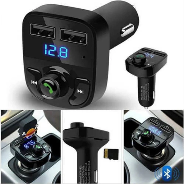 Carx8 Bluetooth Araç Kiti Fm Transmitter - Resim 2